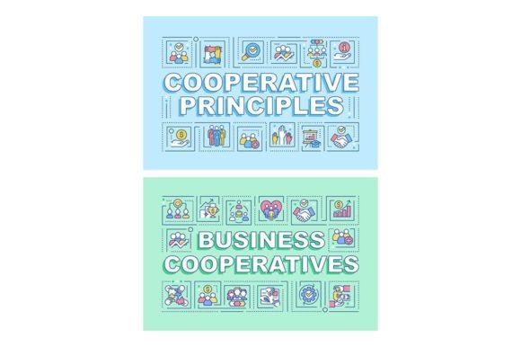 Business Cooperatives Svg Word Banners