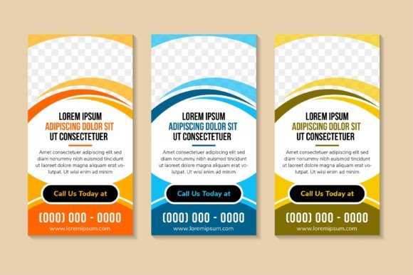 Curve Vertical Banner Abstract: A Versatile and Modern Design Solution
