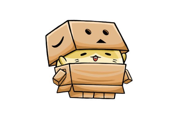 Cute Hamster Wearing Danbo Vector Style: A Versatile and Adaptable Design Solution