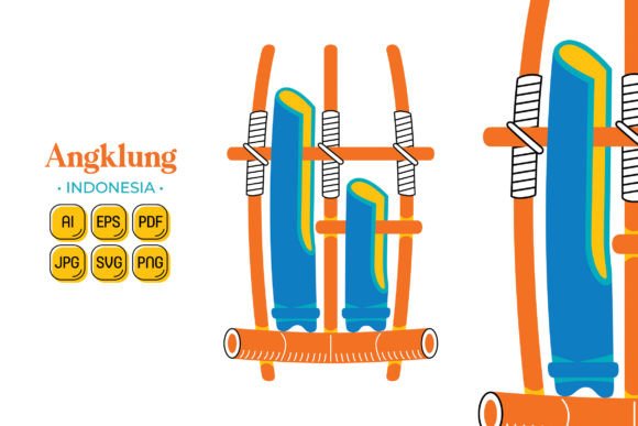 Discover the Versatility of Angklung in Flat Design Style