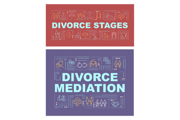 Divorce Word Concepts for Legal Banners
