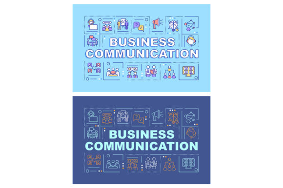 Enhance Your Business Communication with the Business Communication Word Banner Set