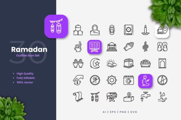 Enhance Your Ramadan Projects with Elegant Icons