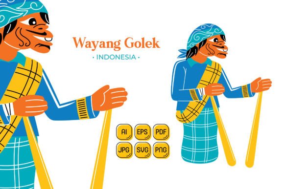 Exploring the Versatility and Creativity of Wayang Golek Vector Illustration