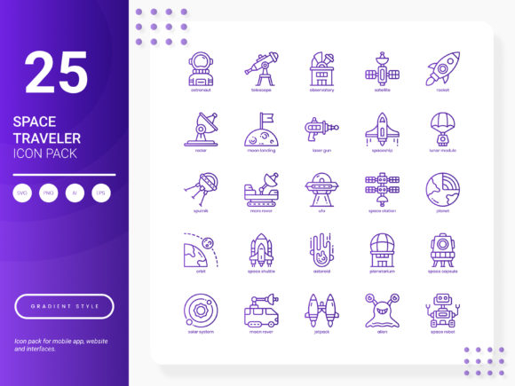Exploring the Versatility of the Space Traveler Icon Pack