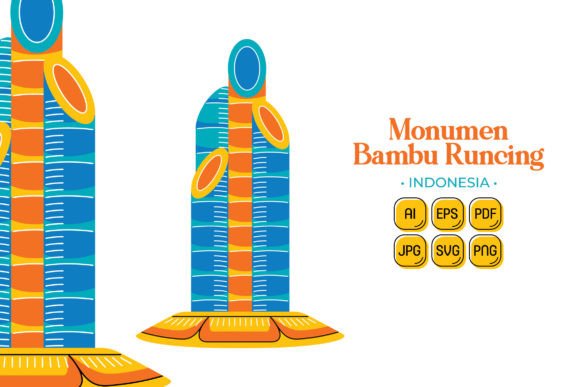 Monumen Bambu Runcing: Versatile Vector Art
