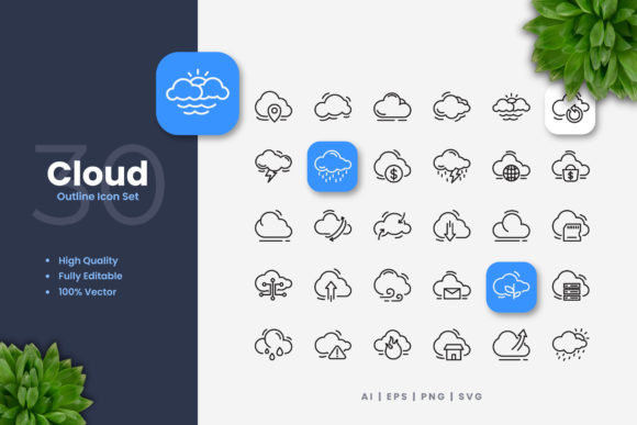 Strategic Use of Cloud Icons for Enhanced Visual Communication