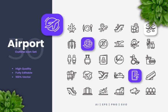 Streamline Your Designs with Airport Icons