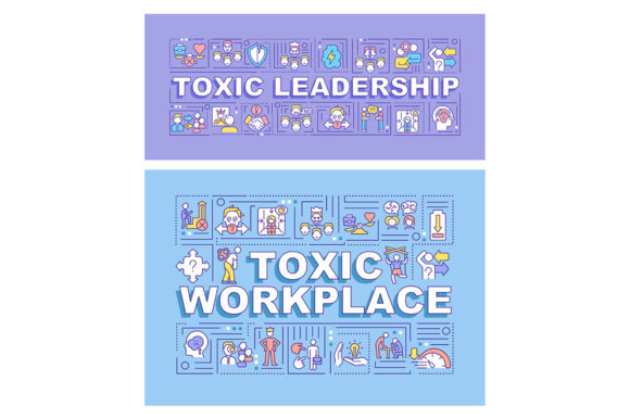 Understanding the Toxic Workplace Word Concepts Banner Set: A Visual Tool for Awareness and Change